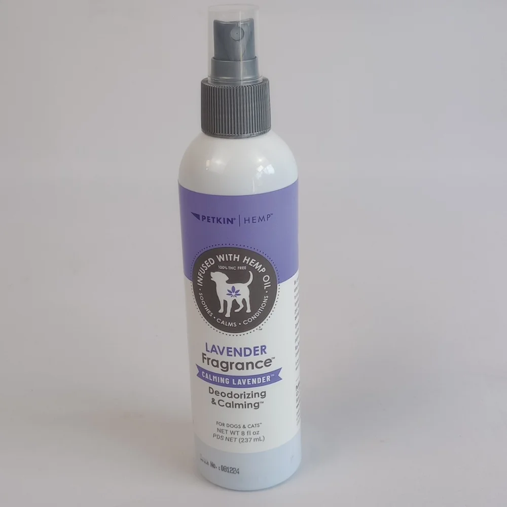 Petkin Lavender Fragrance Deodorizing And Calming Hemp Infused For Cats And Dogs